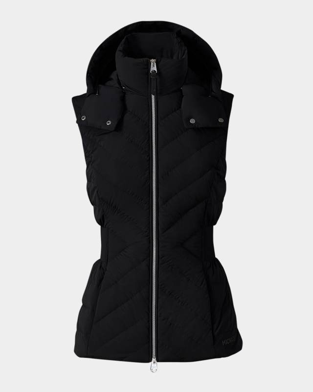 Hoshi Light Down Vest with Detachable Hood
